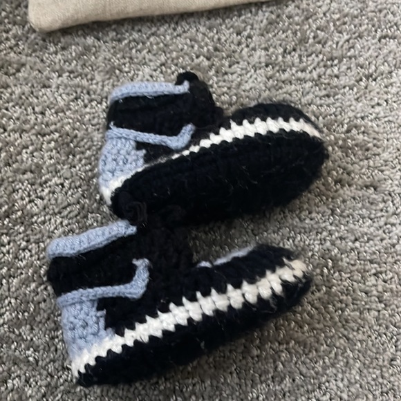 Our Little Kicks Handmade Knit Baby Shoes. 0-6 months. Bundle - Picture 4 of 5